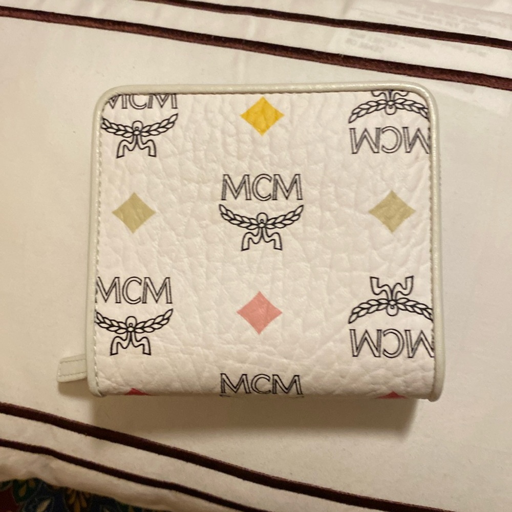 Authentic MCM small zip wallet